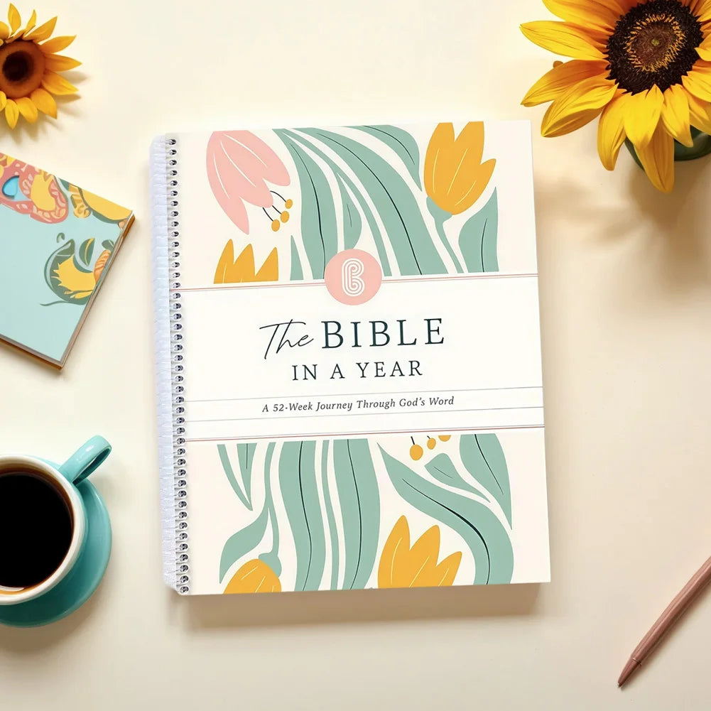 The Bible In A Year: A 52-Week Study Guide Spiral Bible for Women (A4)